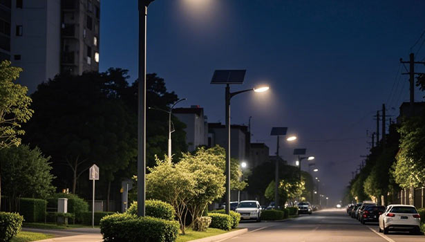 separated solar street lights